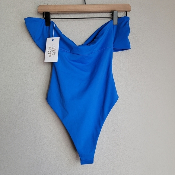 Joues de Sable Swim Bailey One Piece in Azure Blue size S NWT - Picture 3 of 8
